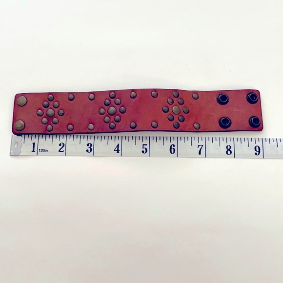 Boho Leather Cuff - Picture 5 of 6